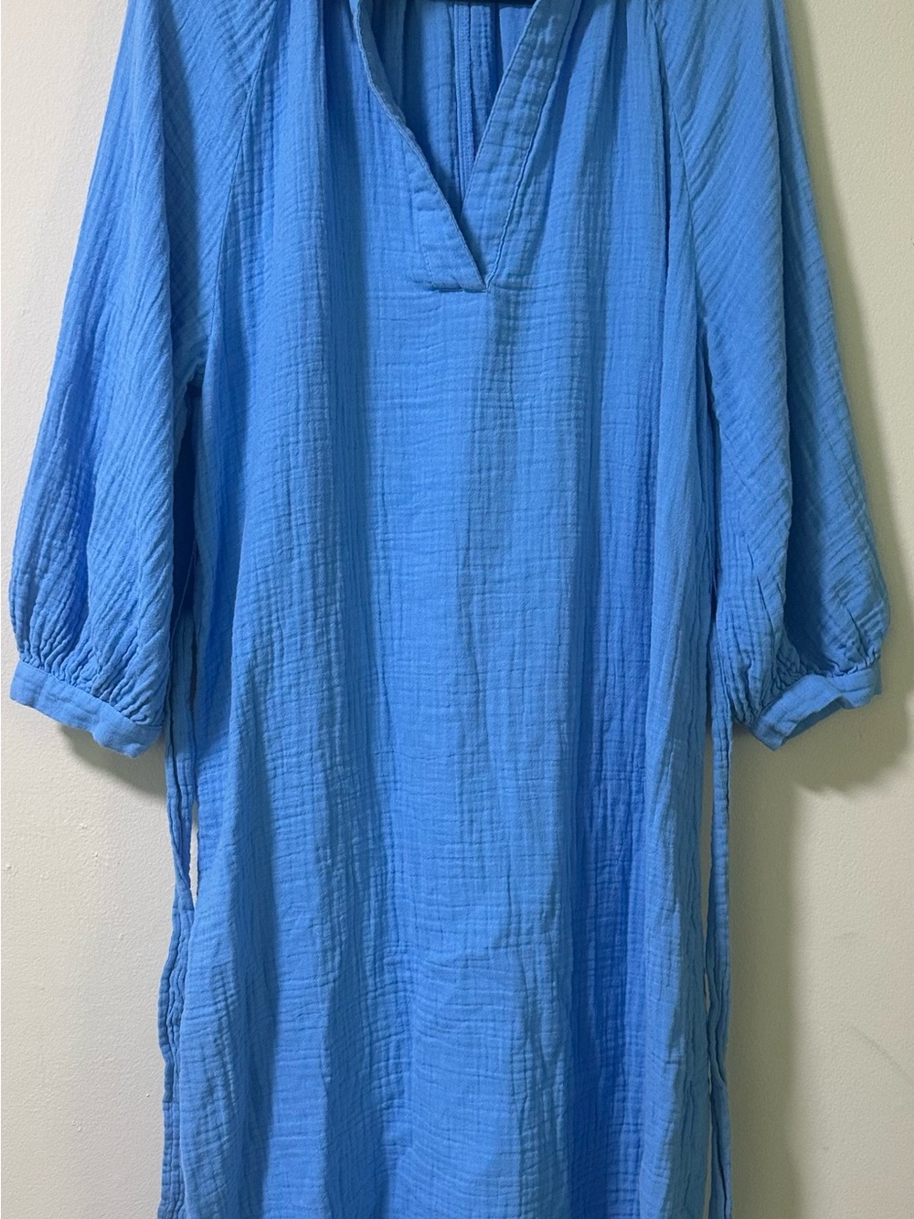 H&M Sky Blue Gauze Shirt Dress
